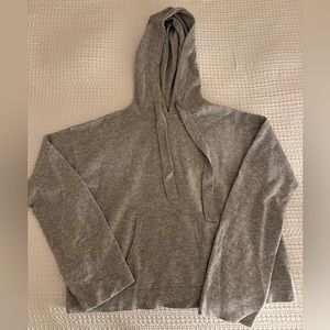 NAADAM Gray Cashmere Hoodie Sweater Size Small